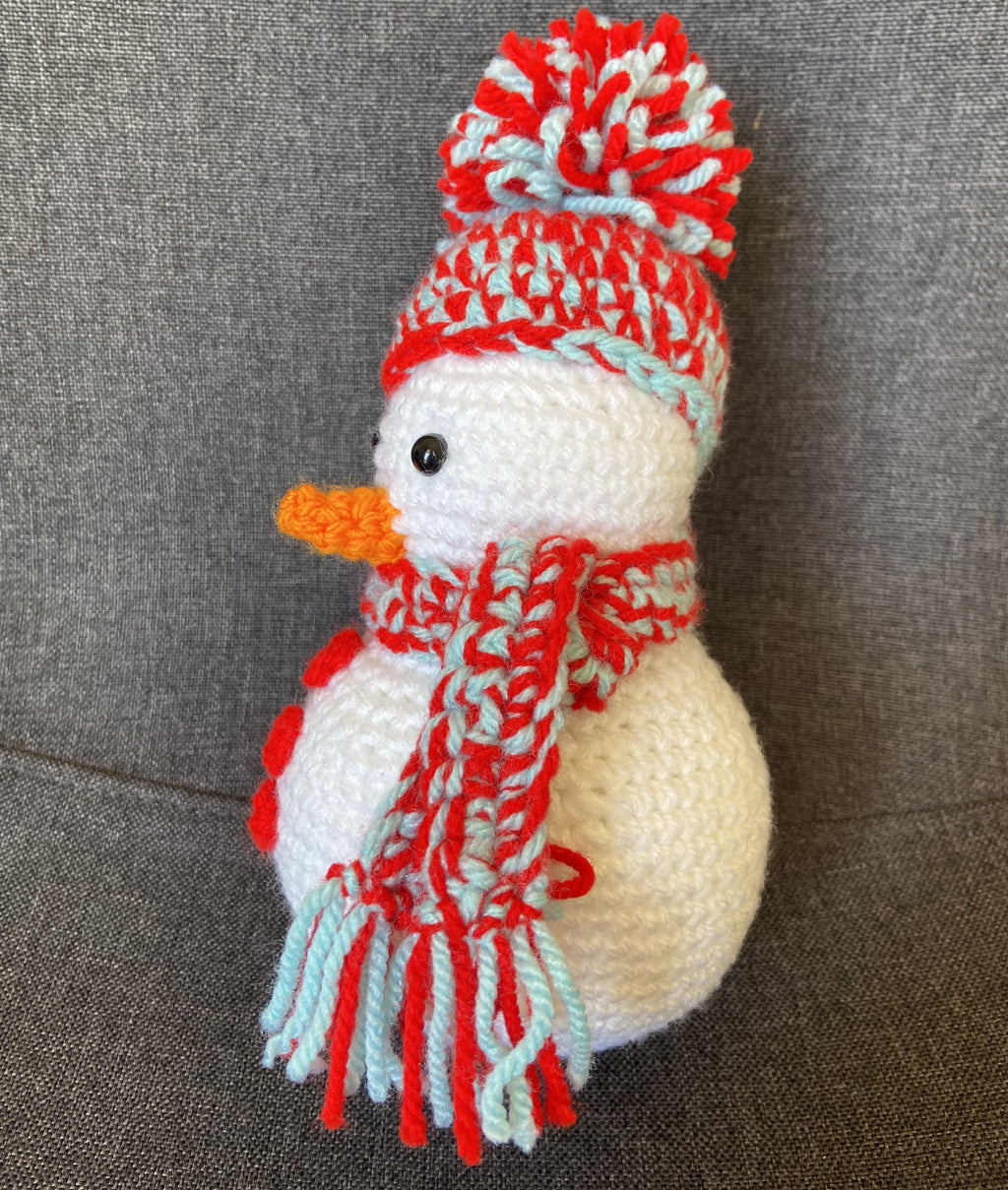 Décoration Noël bonhomme de neige au crochet – Fait main en France Les Crochets d'Isabelle