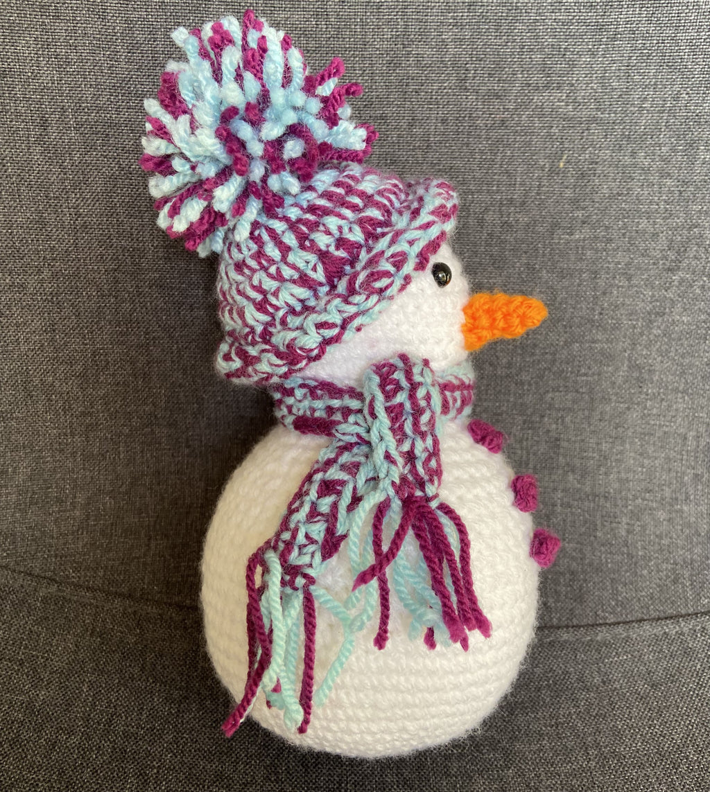Décoration Noël bonhomme de neige au crochet – Fait main en France Les Crochets d'Isabelle