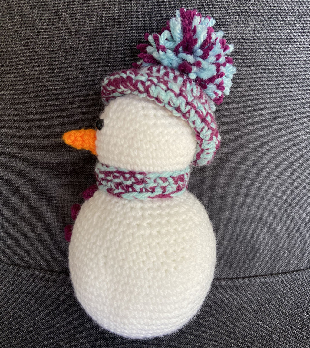Décoration Noël bonhomme de neige au crochet – Fait main en France Les Crochets d'Isabelle