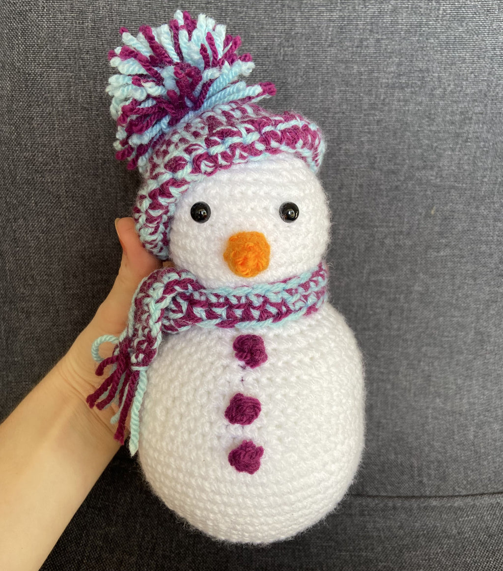 Décoration Noël bonhomme de neige au crochet – Fait main en France Les Crochets d'Isabelle