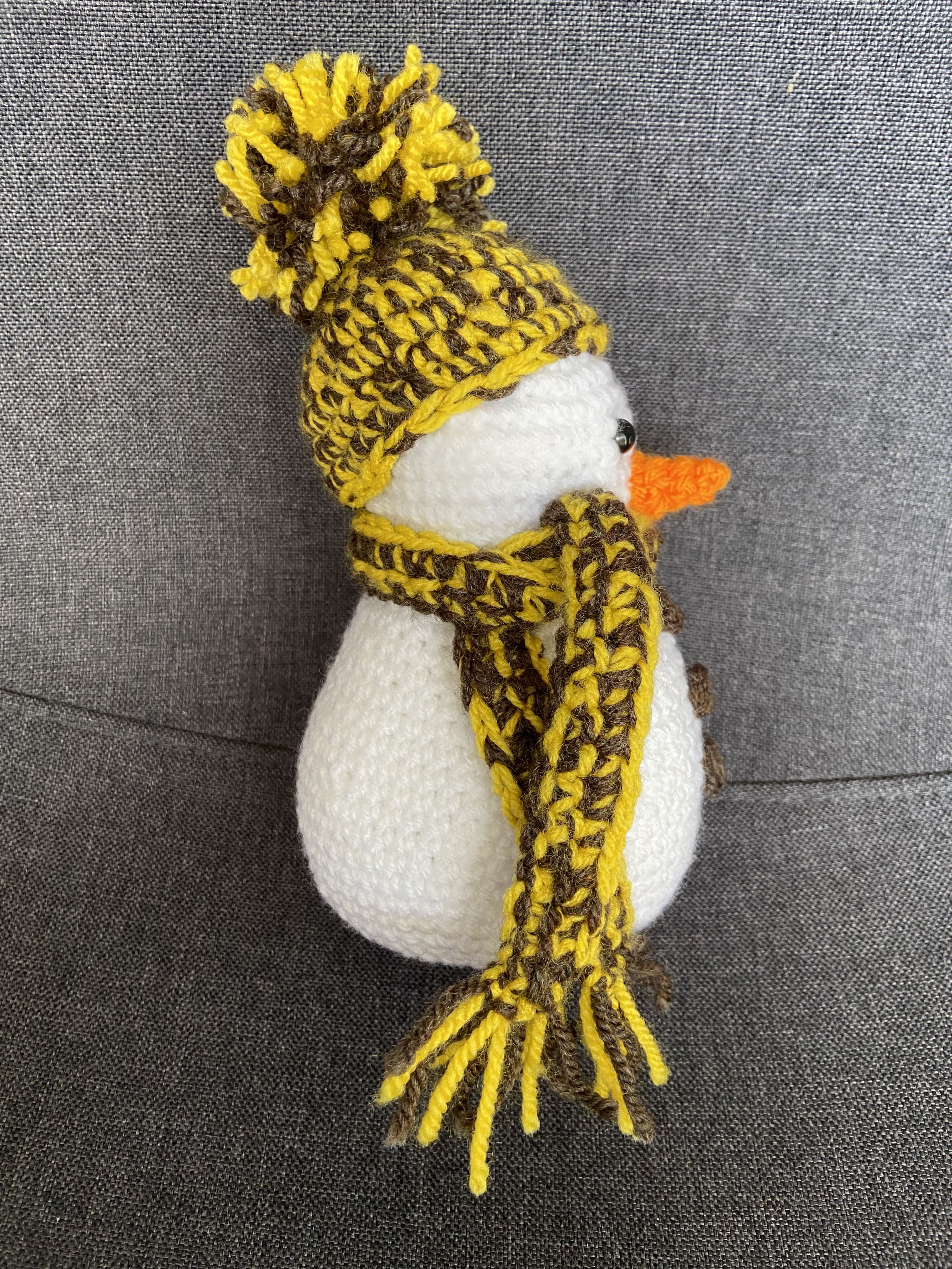 Décoration Noël bonhomme de neige au crochet – Fait main en France Les Crochets d'Isabelle