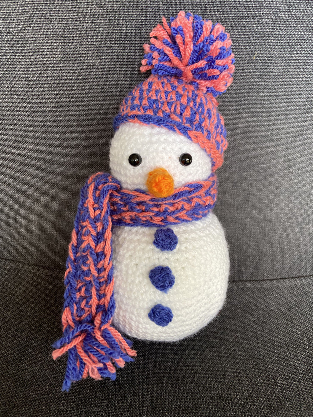 Décoration Noël bonhomme de neige au crochet – Fait main en France Les Crochets d'Isabelle