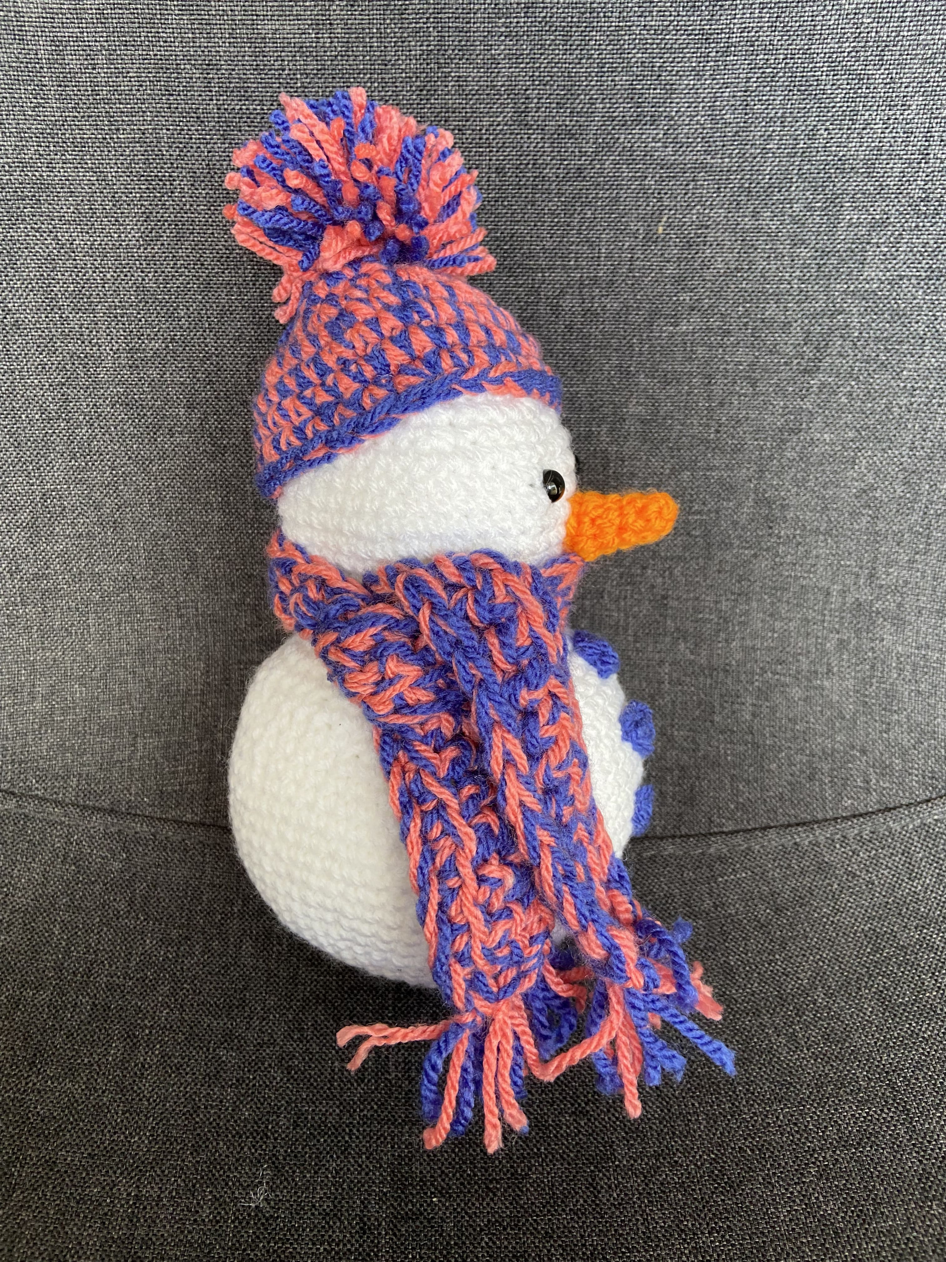 Décoration Noël bonhomme de neige au crochet – Fait main en France Les Crochets d'Isabelle