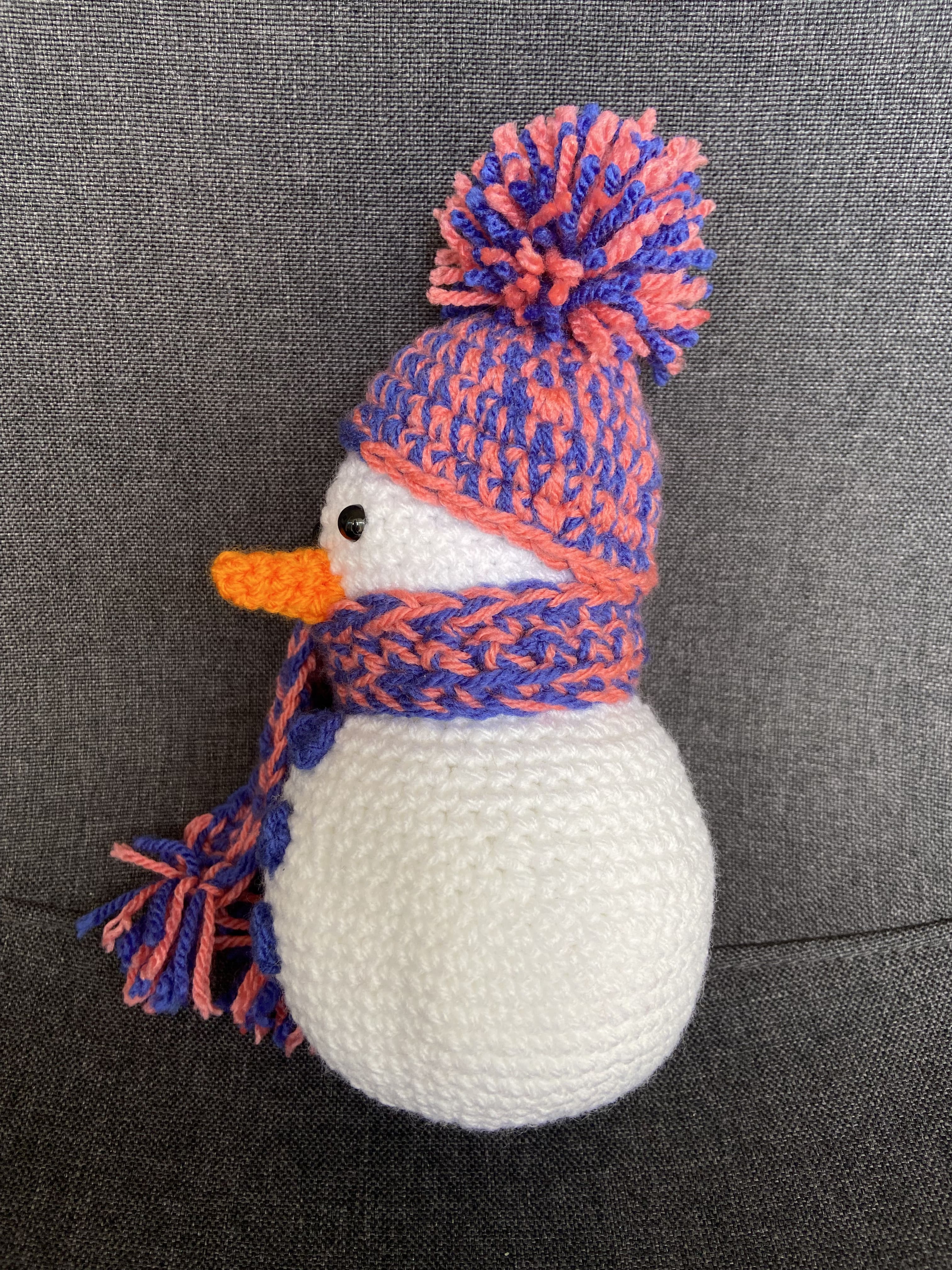 Décoration Noël bonhomme de neige au crochet – Fait main en France Les Crochets d'Isabelle