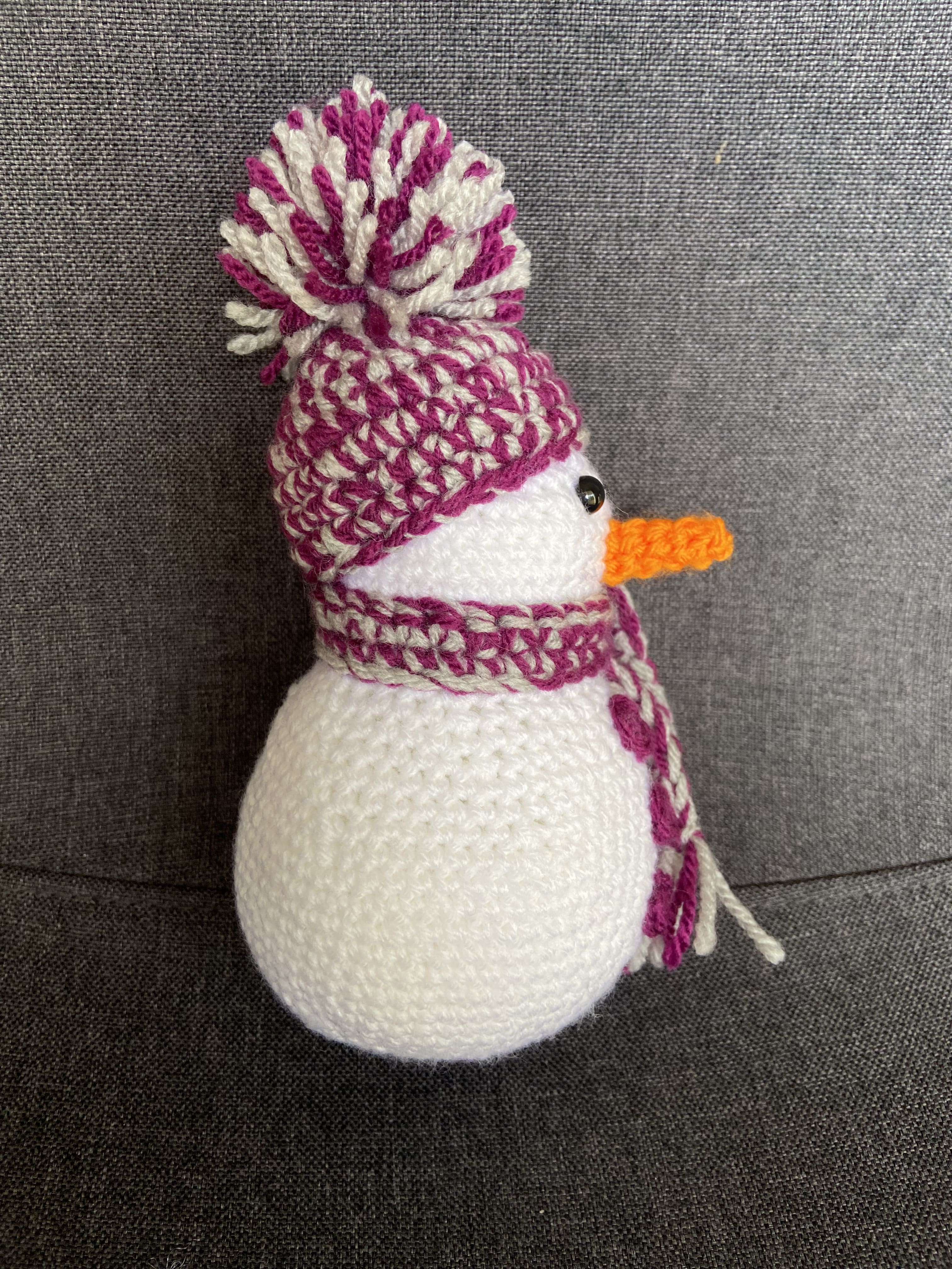 Décoration Noël bonhomme de neige au crochet – Fait main en France Les Crochets d'Isabelle