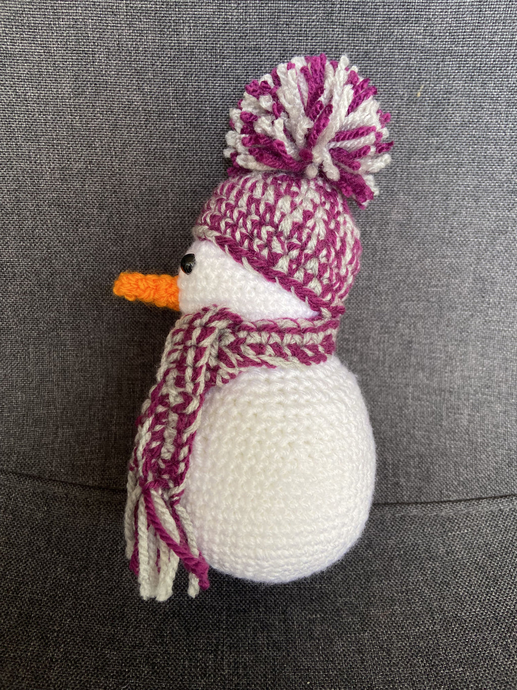 Décoration Noël bonhomme de neige au crochet – Fait main en France Les Crochets d'Isabelle