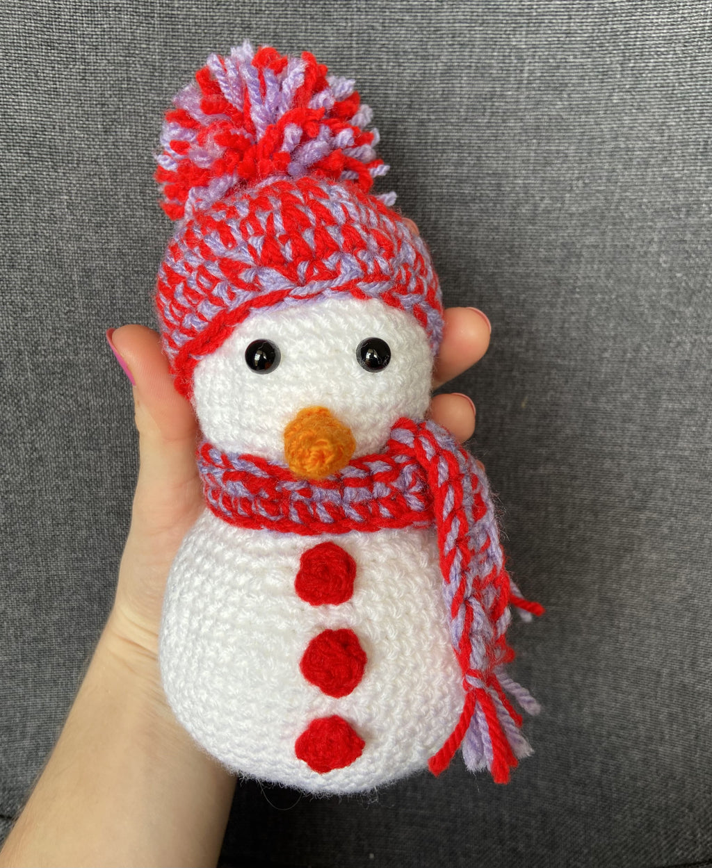 Décoration Noël bonhomme de neige au crochet – Fait main en France Les Crochets d'Isabelle