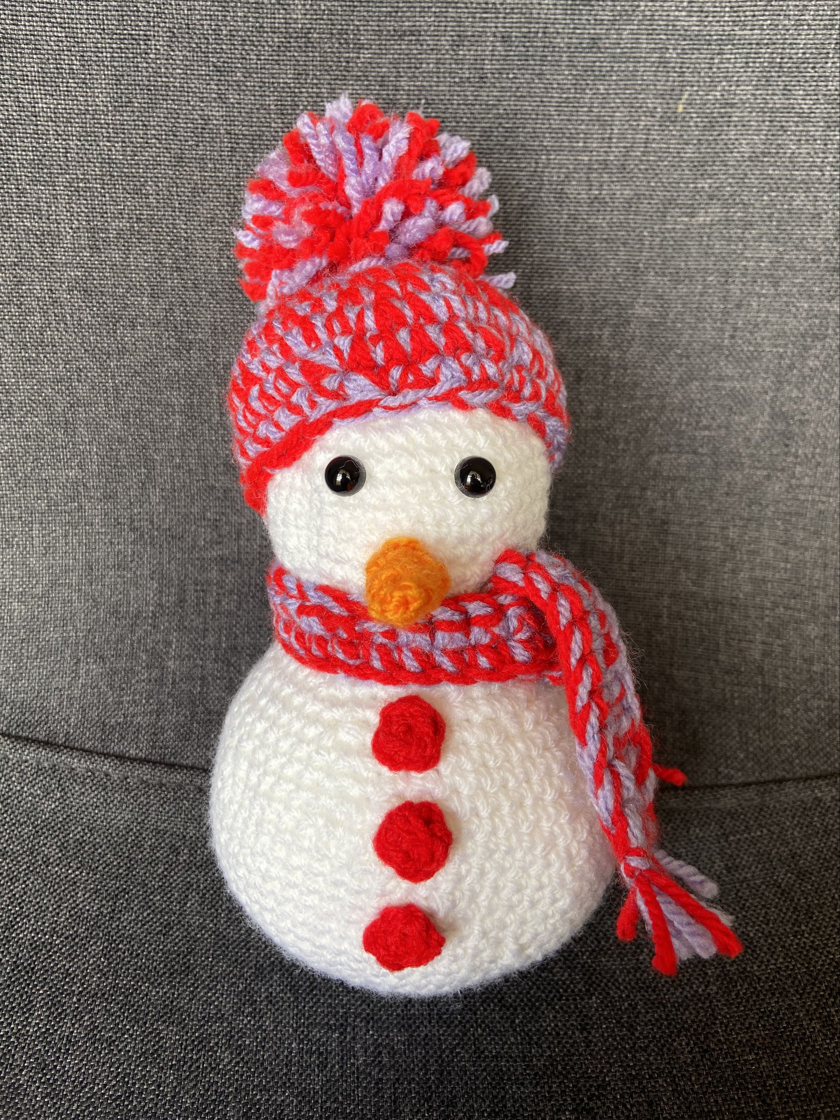 Décoration Noël bonhomme de neige au crochet – Fait main en France Les Crochets d'Isabelle