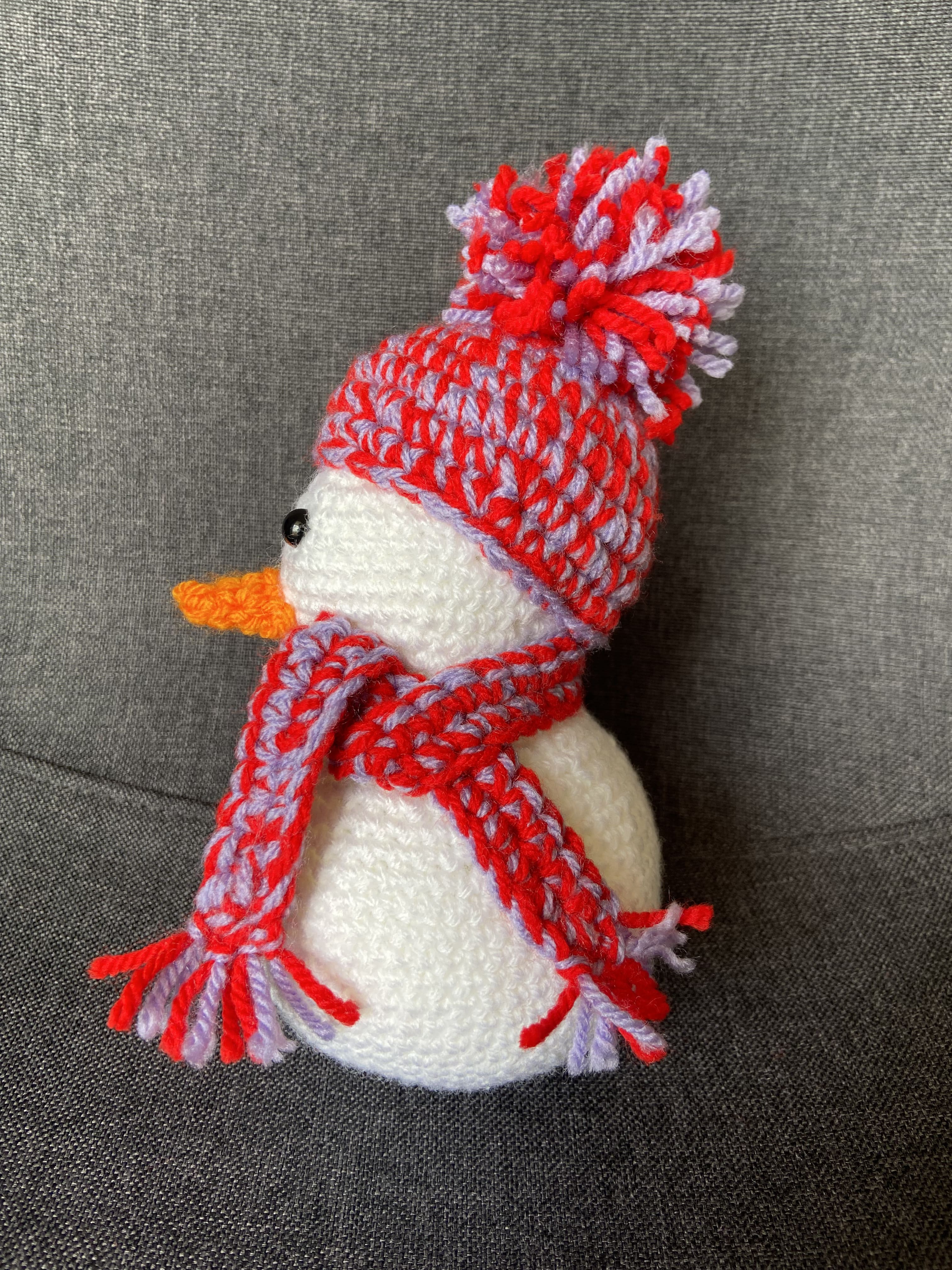 Décoration Noël bonhomme de neige au crochet – Fait main en France Les Crochets d'Isabelle