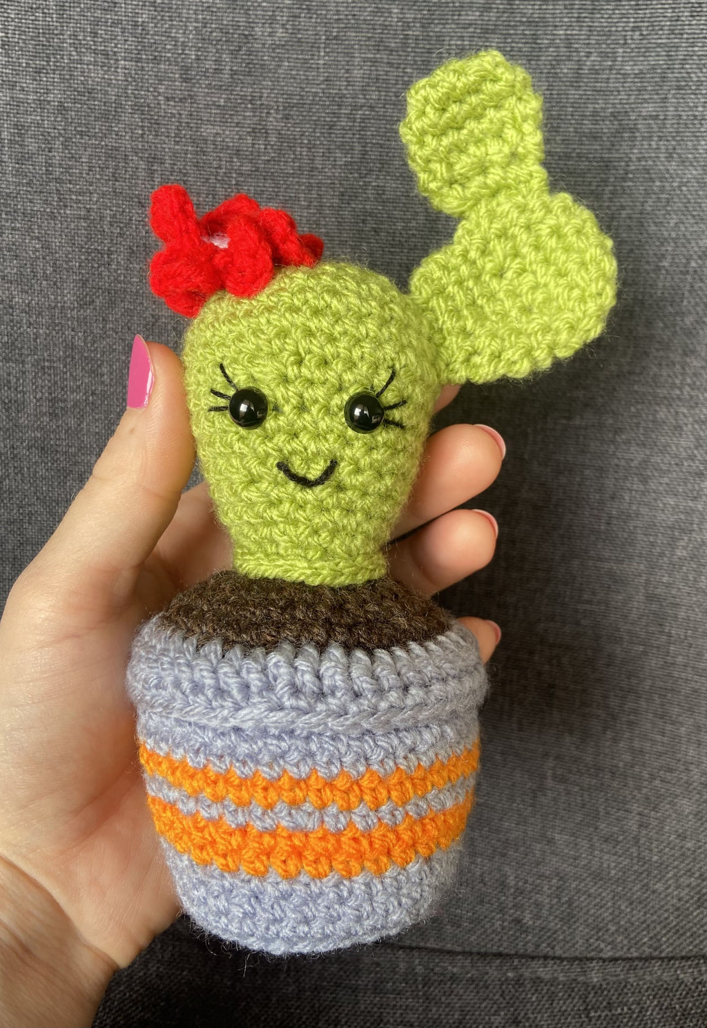 Cactus au crochet – Amigurumi kawaii fait main - Décoration cottagecore Les Crochets d'Isabelle