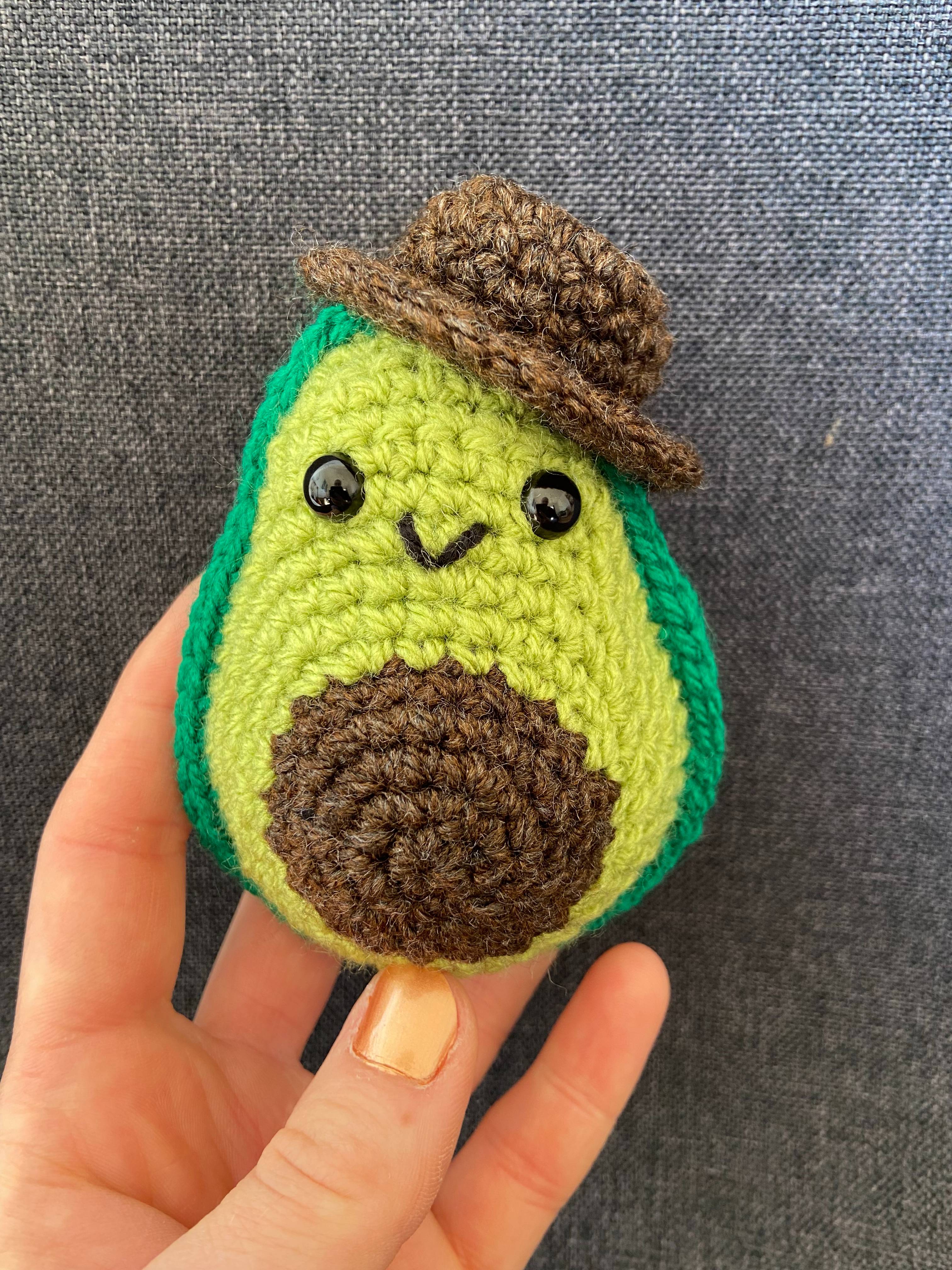 Peluches avocat au crochet – Amigurumi kawaii fait main Les Crochets d'Isabelle