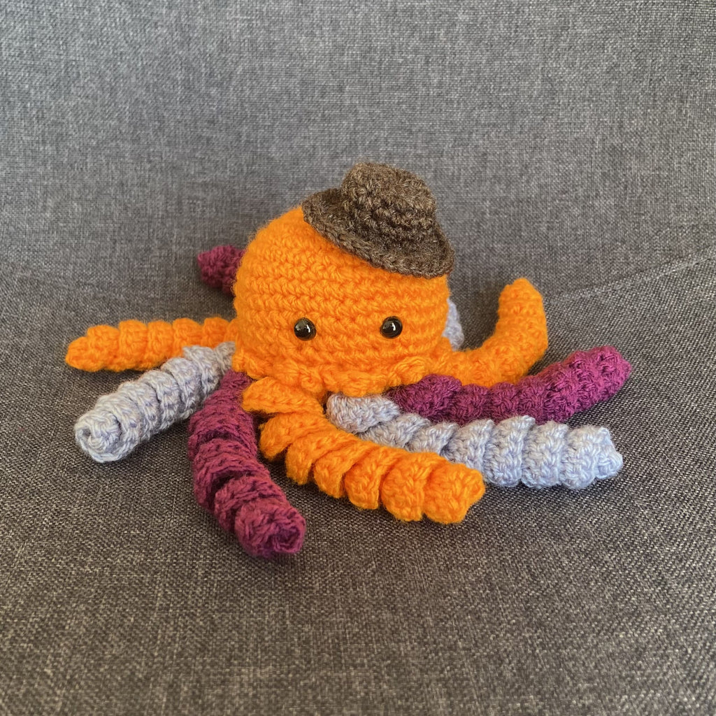 Peluche pieuvre au crochet – Amigurumi fait main en France Les Crochets d'Isabelle
