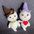 Couple de Fantômes au Crochet – Décoration Halloween Amigurumi Fait Main Les Crochets d'Isabelle
