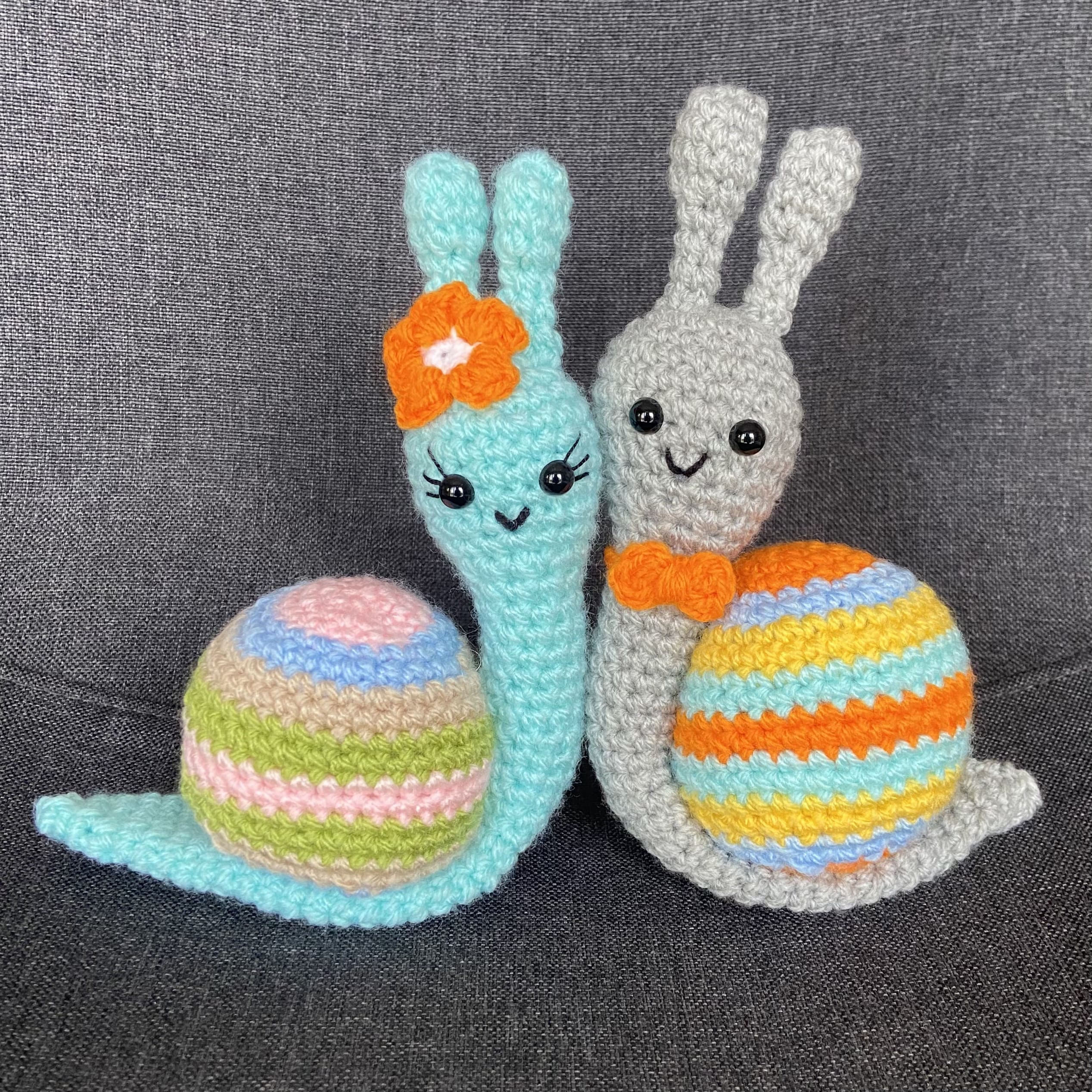 Peluches escargots au crochet – Amigurumi fait main en France Les Crochets d'Isabelle