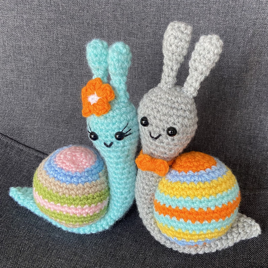 Peluches escargots au crochet – Amigurumi fait main en France Les Crochets d'Isabelle