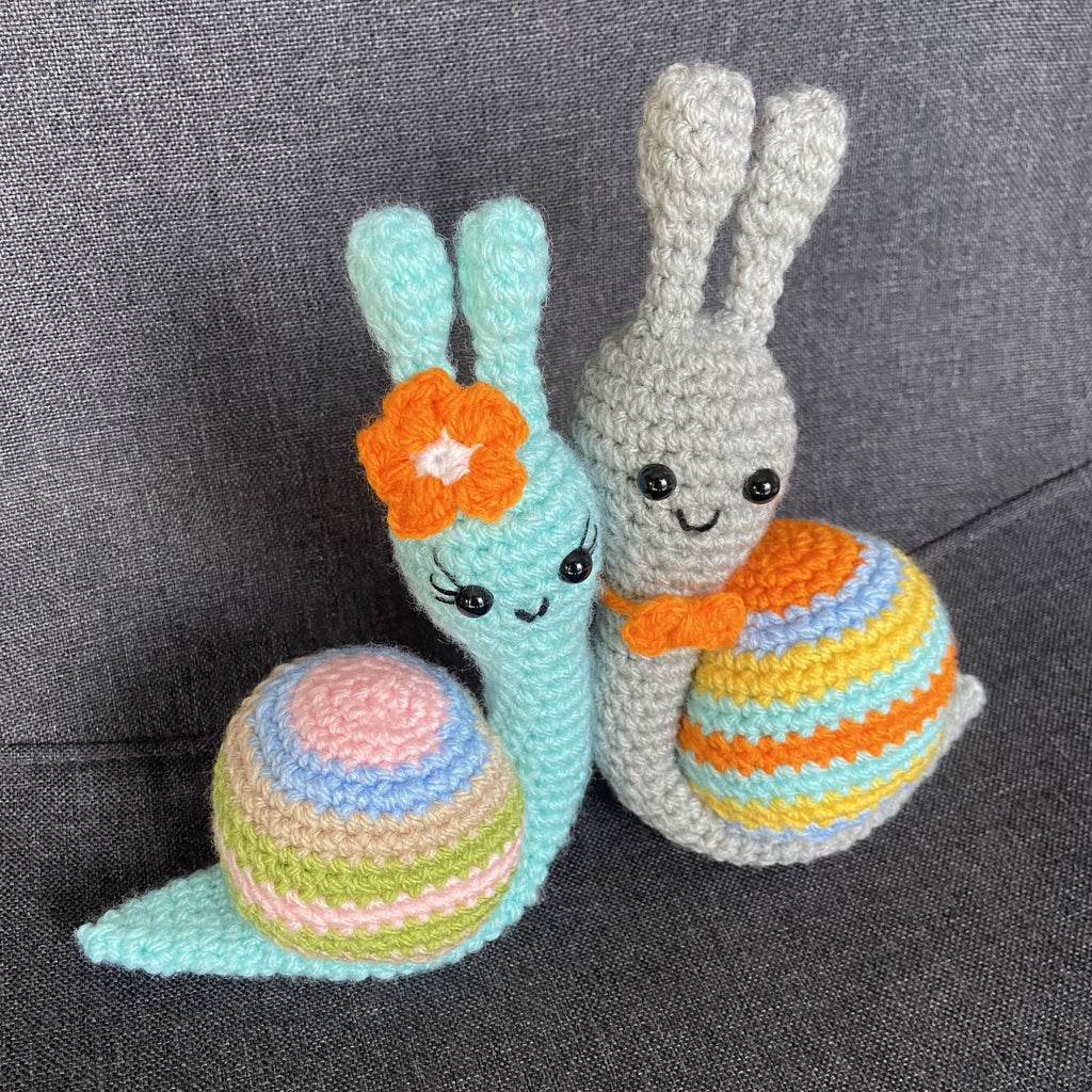 Peluches escargots au crochet – Amigurumi fait main en France Les Crochets d'Isabelle