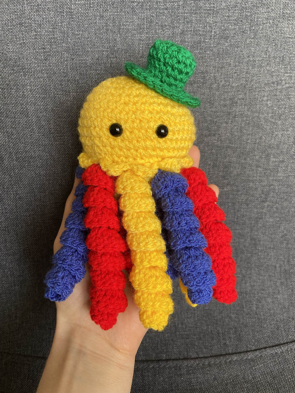 Peluche pieuvre au crochet – Amigurumi fait main en France Les Crochets d'Isabelle