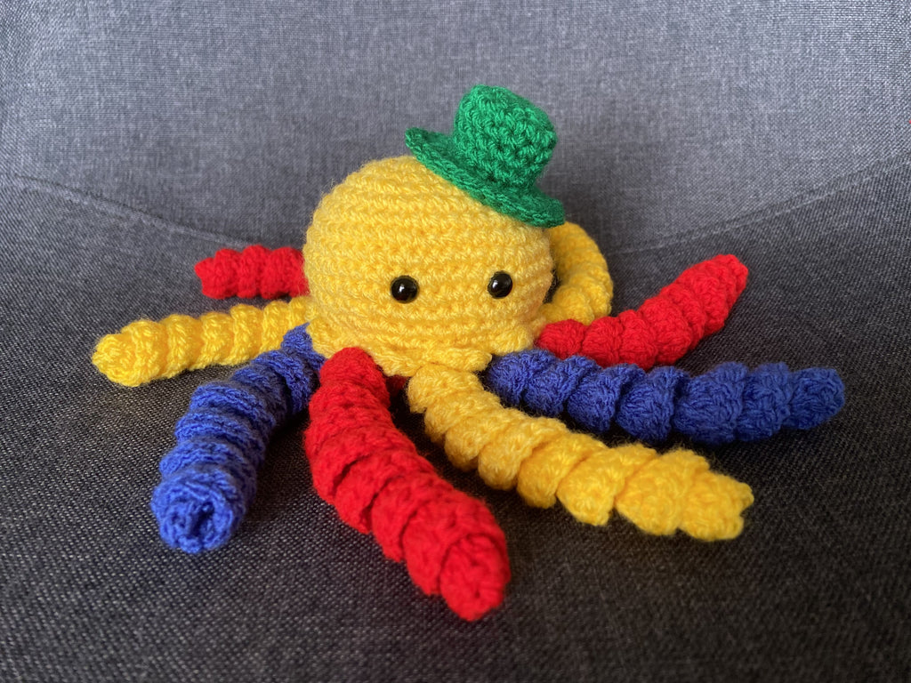 Peluche pieuvre au crochet – Amigurumi fait main en France Les Crochets d'Isabelle