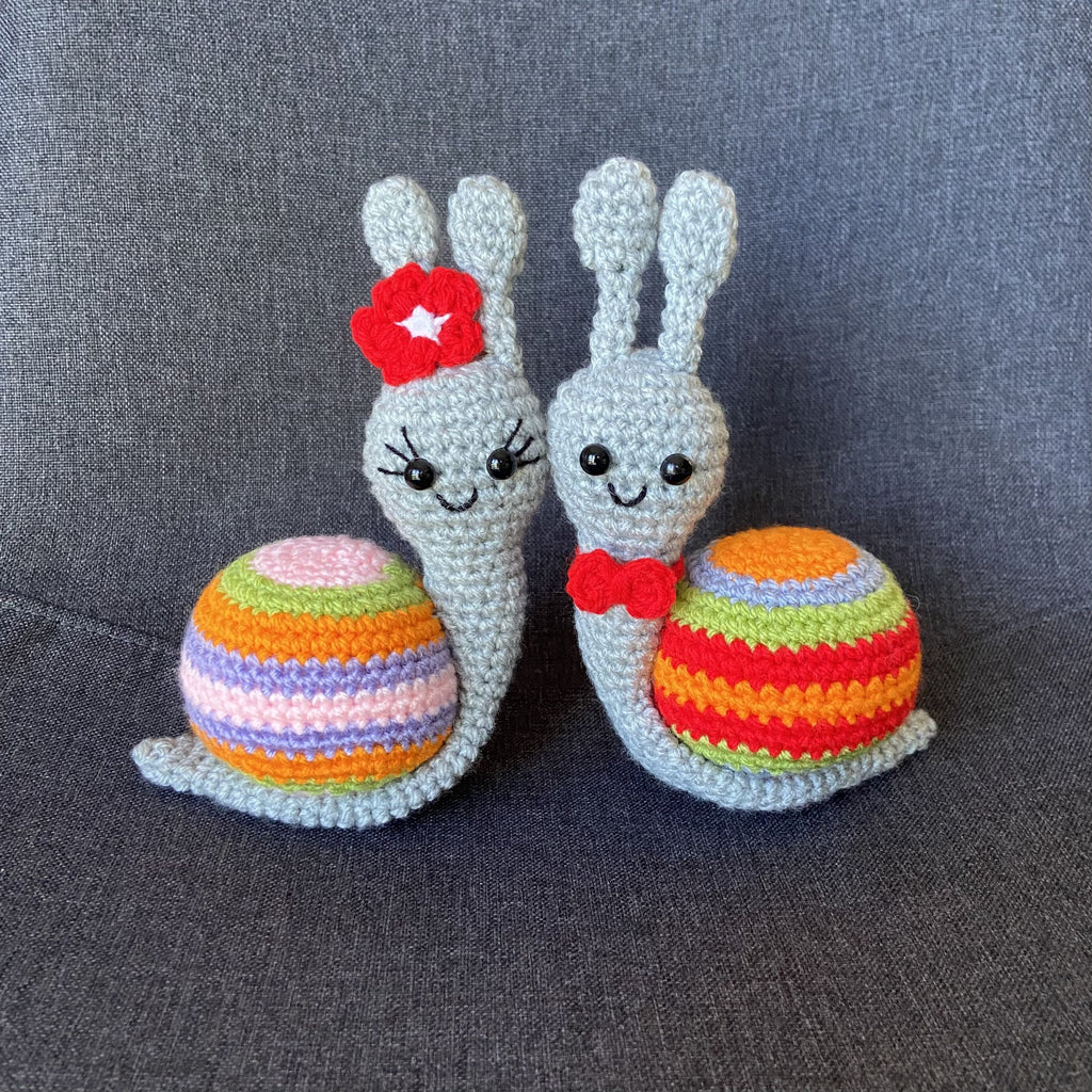 Peluches escargots au crochet – Amigurumi fait main en France Les Crochets d'Isabelle