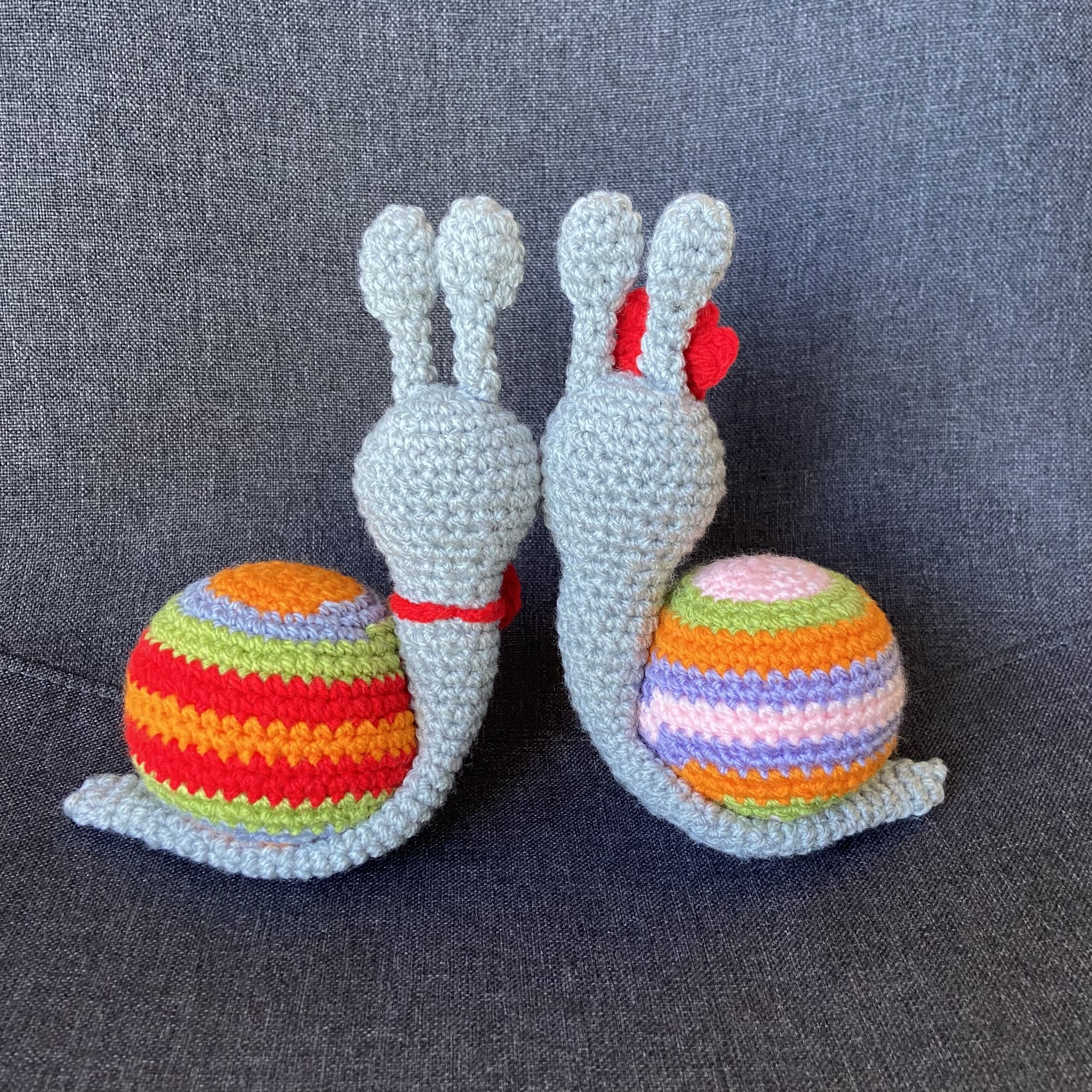 Peluches escargots au crochet – Amigurumi fait main en France Les Crochets d'Isabelle